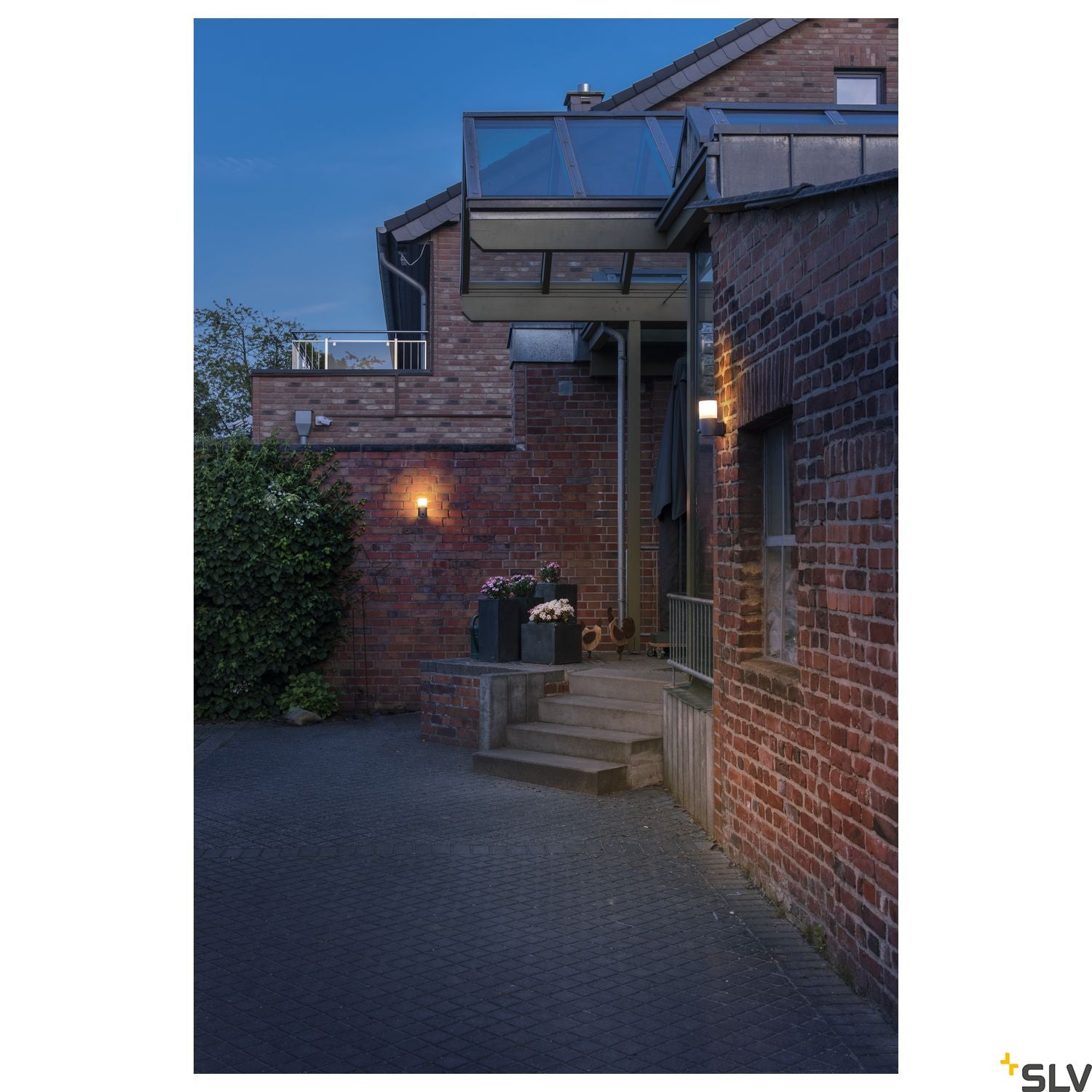 SLV GRAFIT E27 round Sensor, anthracite wall-mounted light 1006179