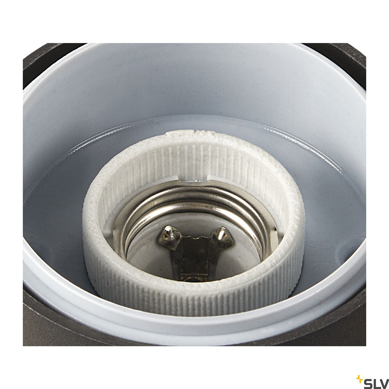 SLV GRAFIT E27 round Sensor, anthracite wall-mounted light 1006179