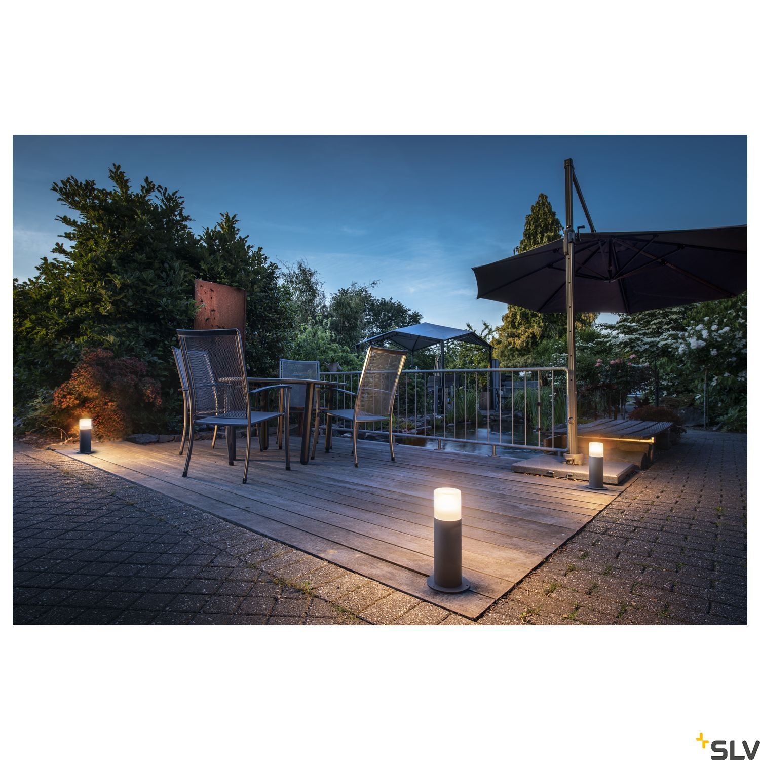 SLV GRAFIT E27 30 Pole round, anthracite free-standing lamp 1006180