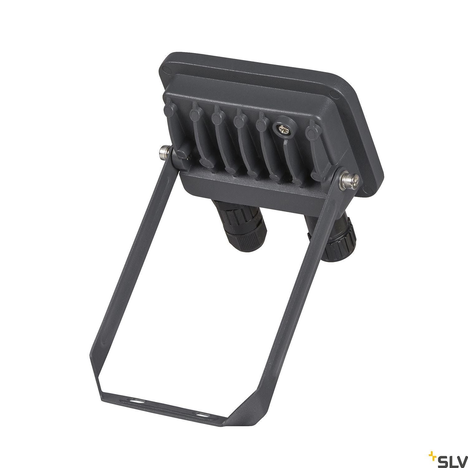 SLV FLOODI S, anthracite / transparent wall and ceiling-mounted light, 9.3W 3000K 100° 1006191