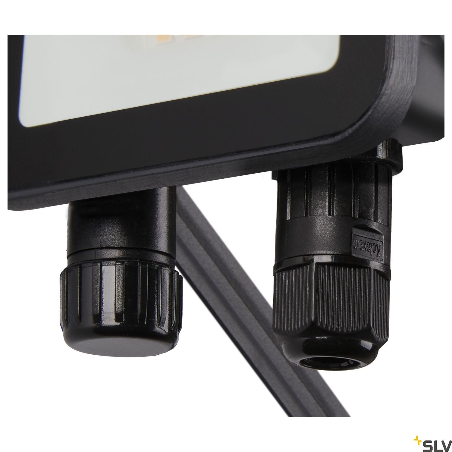 SLV FLOODI S, anthracite / transparent wall and ceiling-mounted light, 9.3W 3000K 100° 1006191