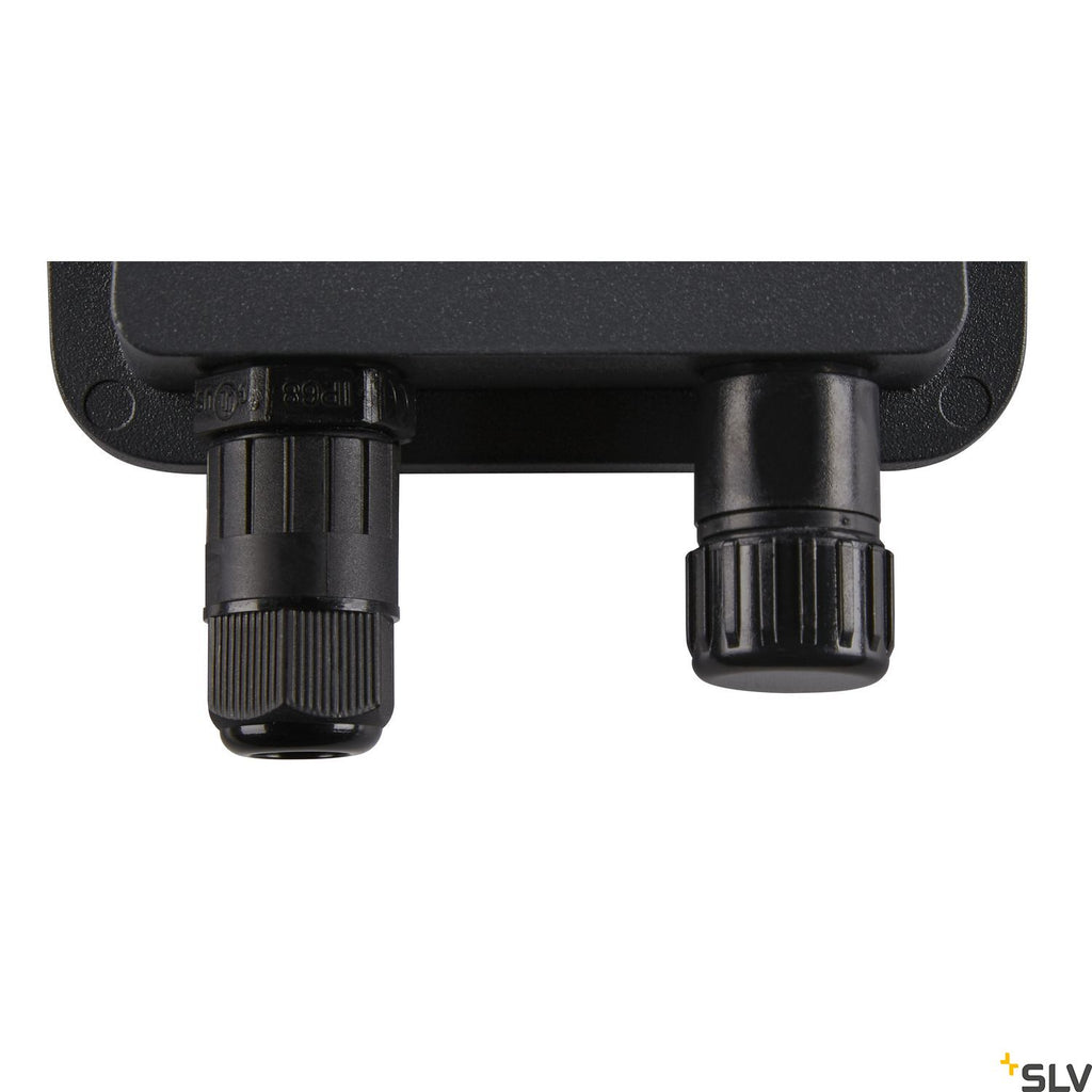 SLV FLOODI S, anthracite / transparent wall and ceiling-mounted light, 9.3W 3000K 100° 1006191