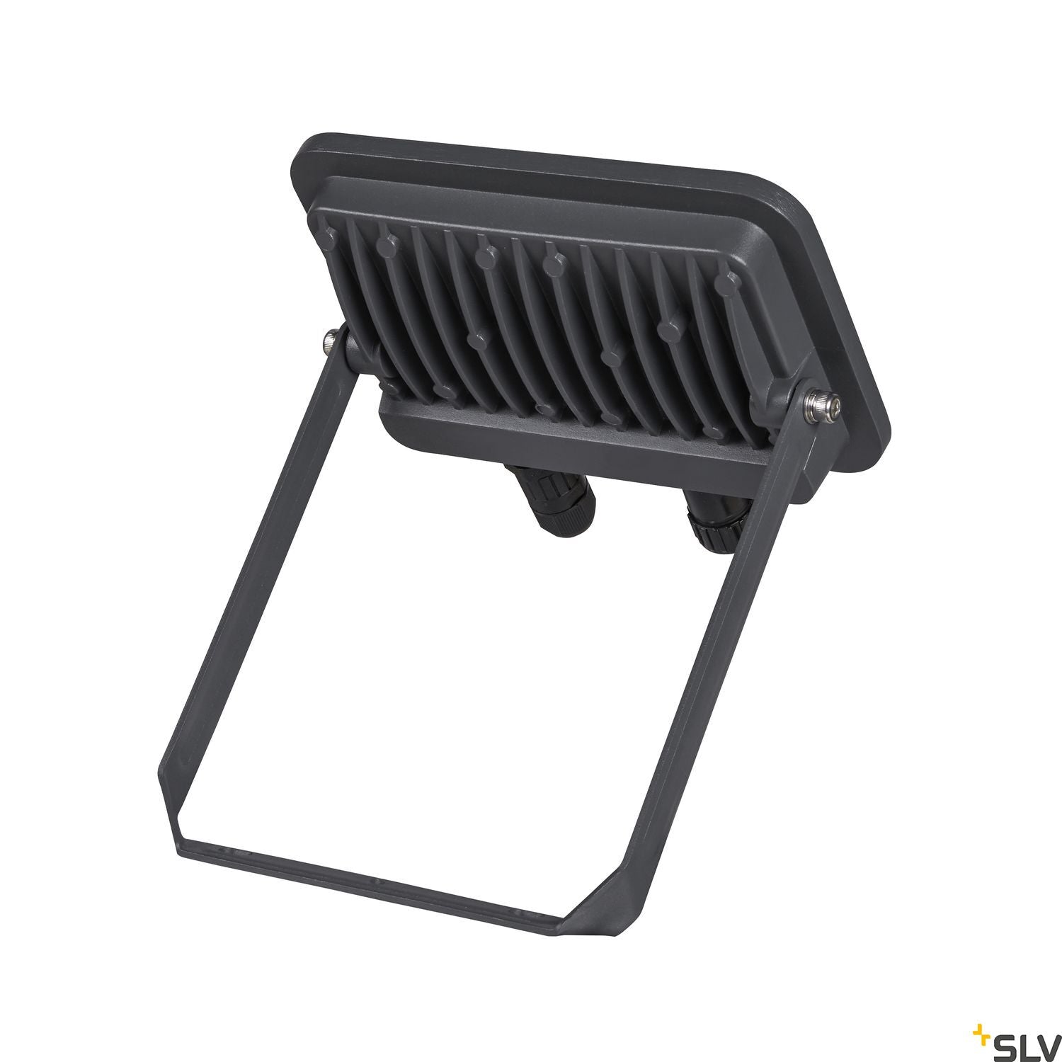 SLV FLOODI M, anthracite / transparent wall and ceiling-mounted light, 30W 3000K 100° 1006192