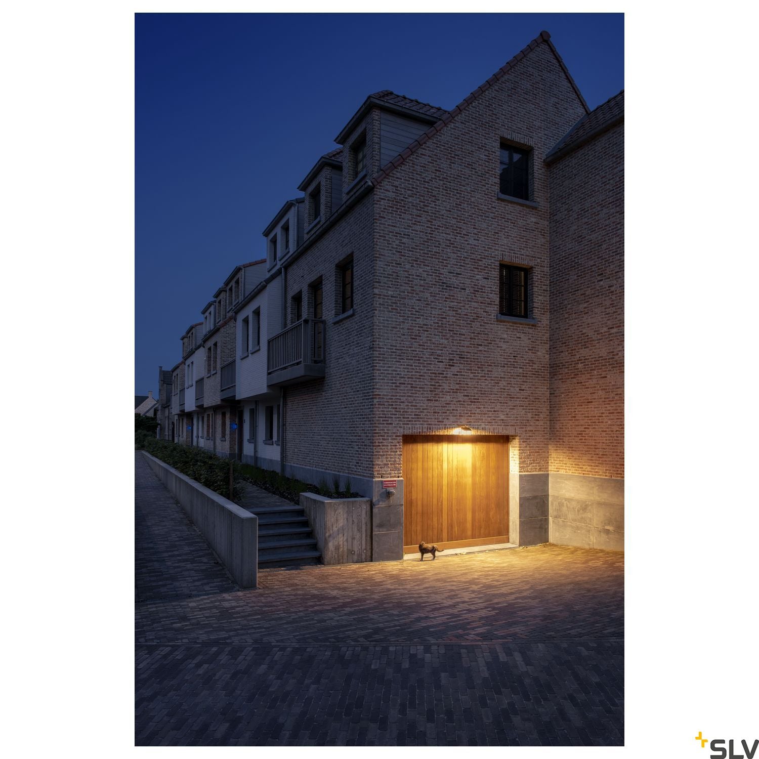 SLV FLOODI L, anthracite / transparent wall and ceiling-mounted light, 48W 3000K 100° 1006193