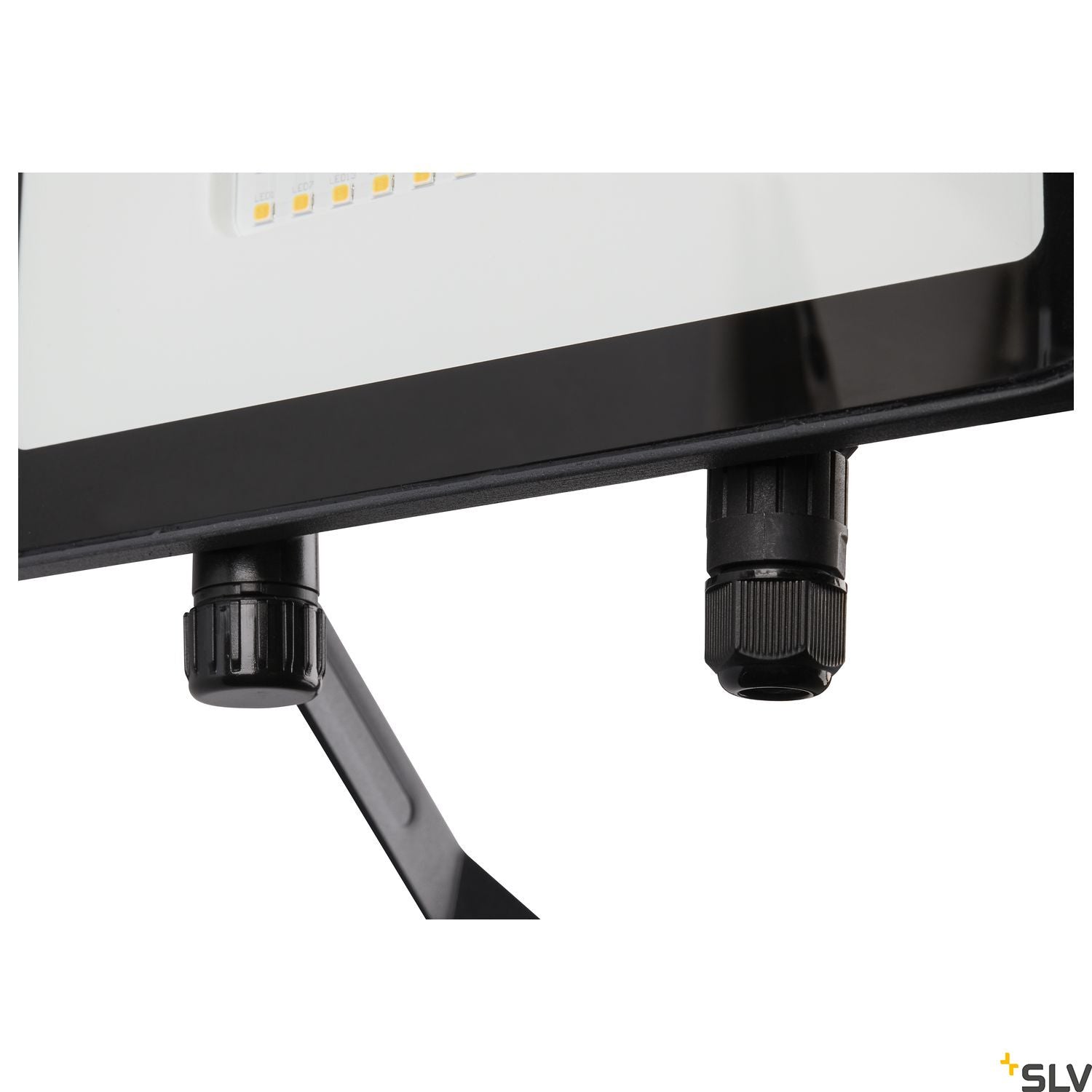 SLV FLOODI L, anthracite / transparent wall and ceiling-mounted light, 48W 3000K 100° 1006193