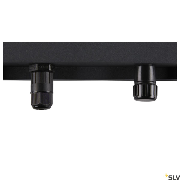 SLV FLOODI L, anthracite / transparent wall and ceiling-mounted light, 48W 3000K 100° 1006193