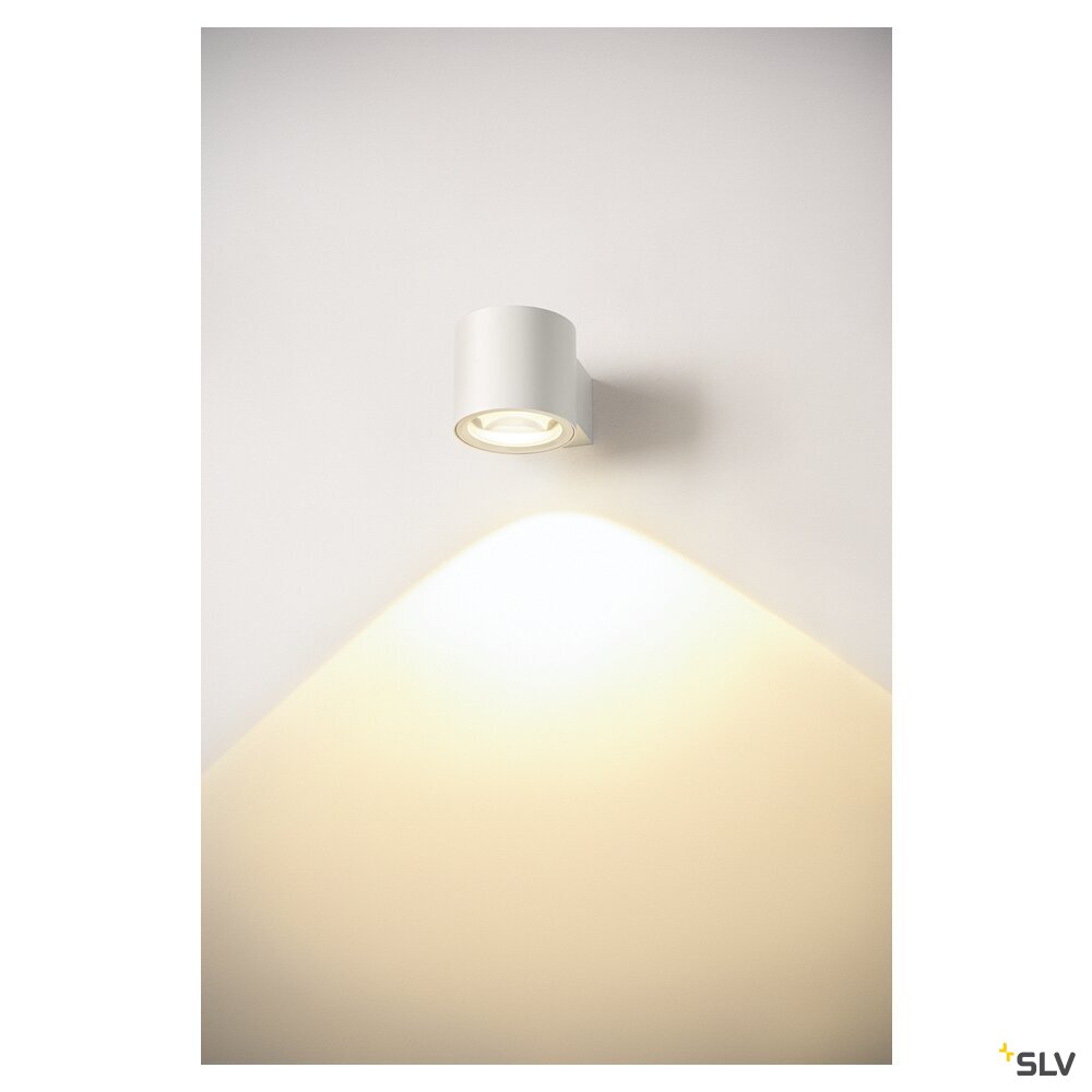 SLV OCULUS WL PHASE, Wall-mounted light white 8.5W 570lm 2000-3000K CRI90 100° Dimmable 1006308
