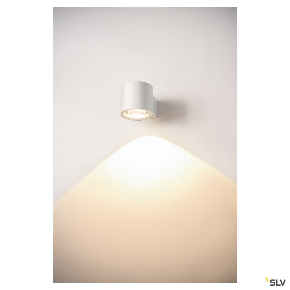 SLV OCULUS WL PHASE, Wall-mounted light white 8.5W 570lm 2000-3000K CRI90 100° Dimmable 1006308