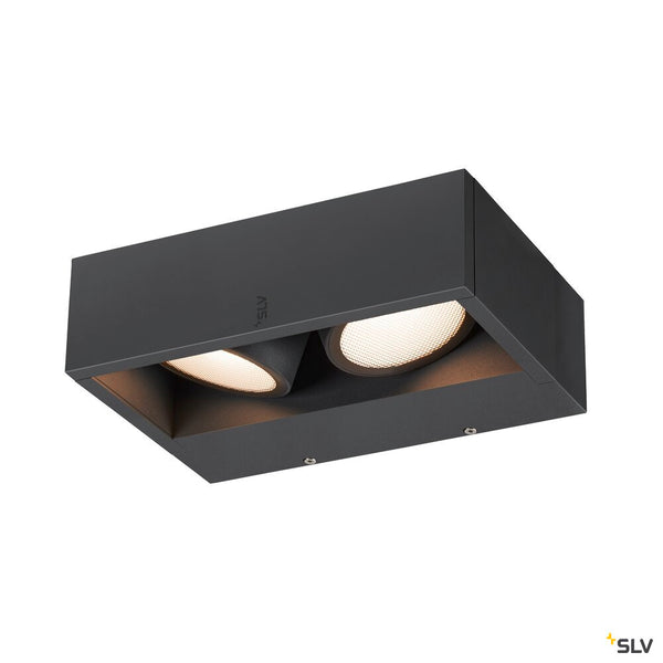SLV ESKINA FRAME WL double, Wall-mounted light anthracite 27W 2200/2400lm 3000/4000K CRI80 95° 1006314