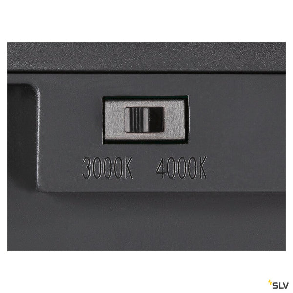 SLV ESKINA FRAME CL single, Ceiling-mounted light anthracite 15W 1100/1200lm 3000/4000K CRI80 95° 1006316