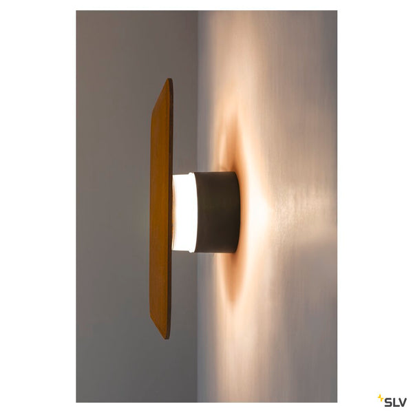 SLV MANA BASE WL PHASE, Wall-mounted light anthracite round 15W 800/820lm 2700/3000K CRI90 Dimmable 1006319