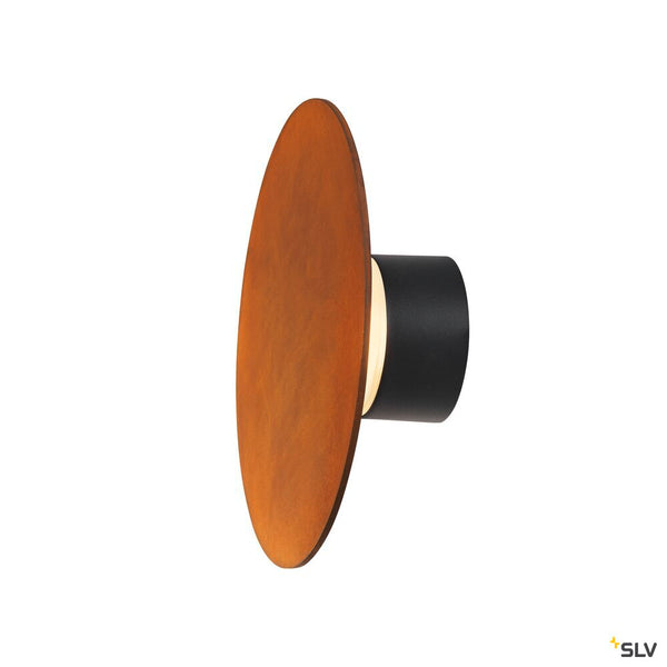 SLV MANA BASE WL PHASE, Wall-mounted light anthracite round 15W 800/820lm 2700/3000K CRI90 Dimmable 1006319
