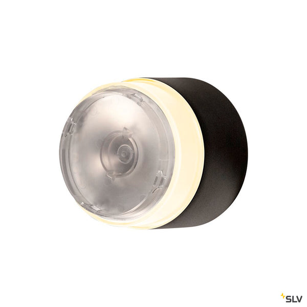 SLV MANA BASE WL PHASE, Wall-mounted light anthracite round 15W 800/820lm 2700/3000K CRI90 Dimmable 1006319