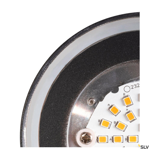 SLV MANA BASE WL PHASE, Wall-mounted light anthracite round 15W 800/820lm 2700/3000K CRI90 Dimmable 1006319