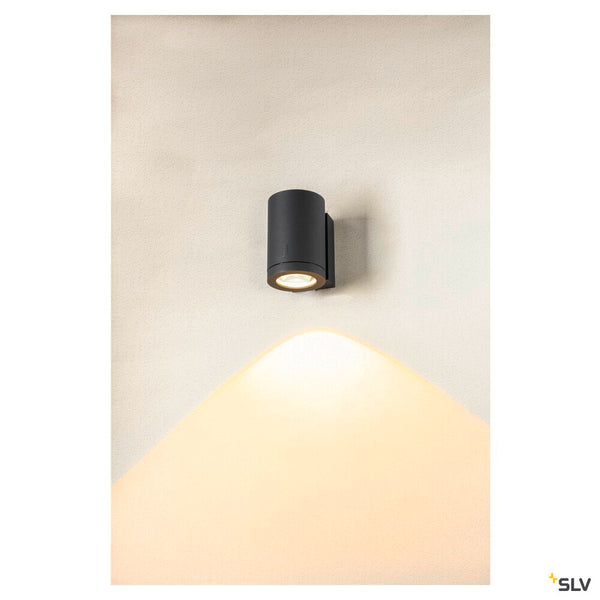 SLV ENOLA OCULUS WL, single wall-mounted light anthracite 11W 1000/1100lm 3000/4000K CRI90 100° 1006328