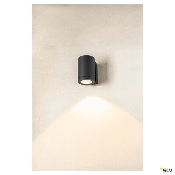 SLV ENOLA OCULUS WL, single wall-mounted light anthracite 11W 1000/1100lm 3000/4000K CRI90 100° 1006328
