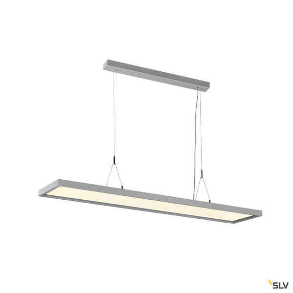 SLV WORKLIGHT PD, Pendant light silverr 57W 5000lm 4000K CRI80 80° DALI 1006345