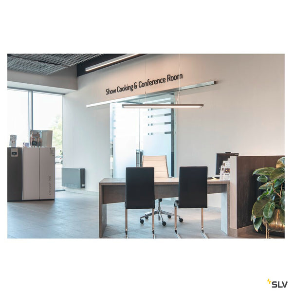 SLV WORKLIGHT PD, Pendant light silverr 57W 5000lm 4000K CRI80 80° DALI 1006345