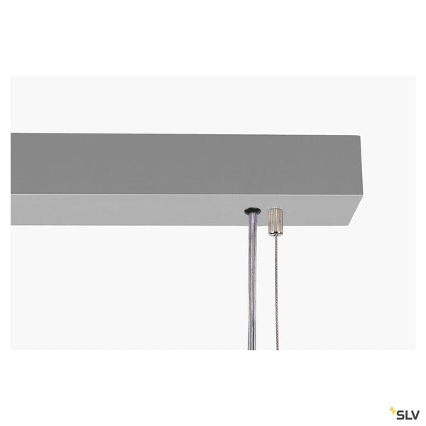 SLV WORKLIGHT PD, Pendant light silverr 57W 5000lm 4000K CRI80 80° DALI 1006345
