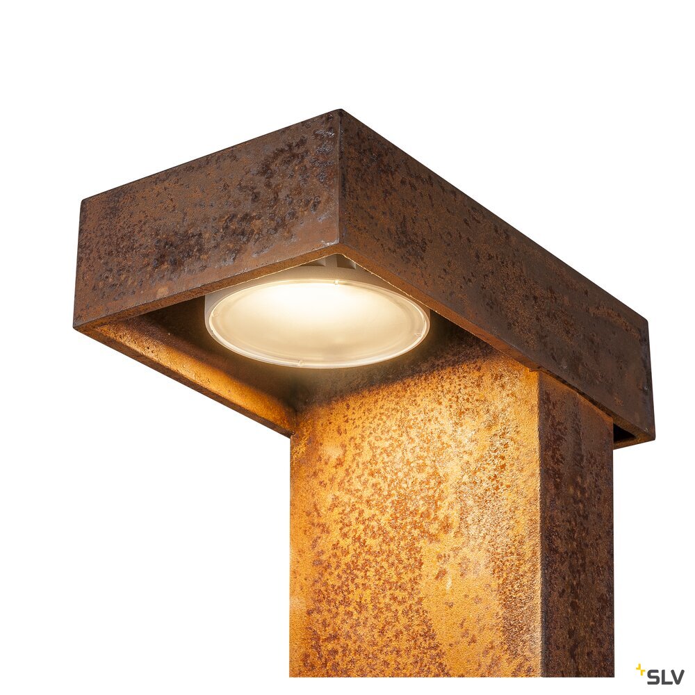 SLV RUSTY® PATHLIGHT 40, LED outdoor floor stand, rust coloured, IP55, 3000K 1006346