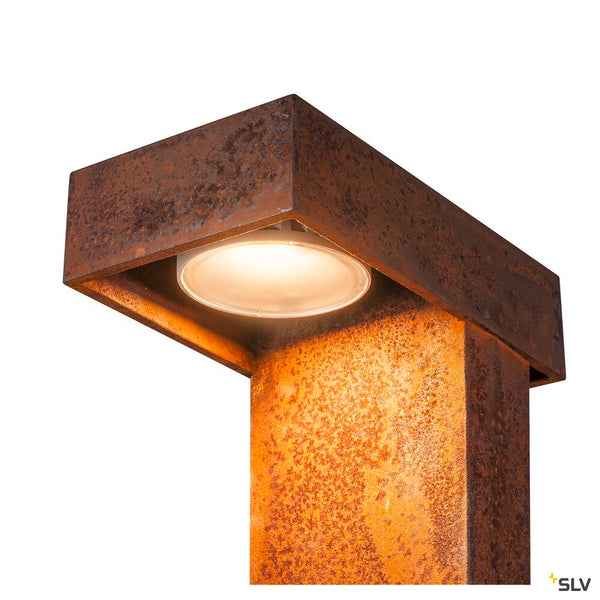 SLV RUSTY® PATHLIGHT 40, LED outdoor floor stand, rust coloured, IP55, 3000K 1006346