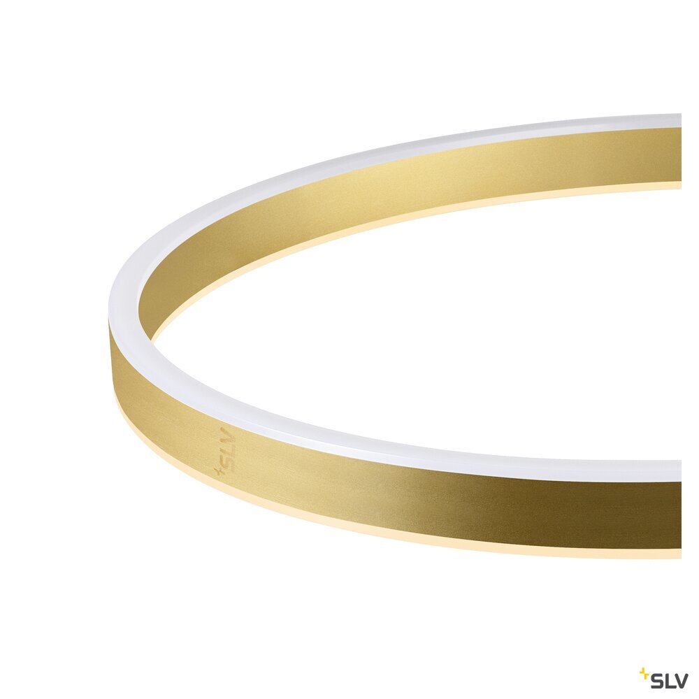 SLV ONE BOW FL, Free-standing lamp black/brass 20 W 1200/1200 lm 2700/3000 K CRI 90 140° 1006350