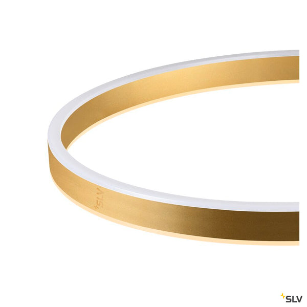 SLV ONE BOW FL, Free-standing lamp black/brass 20 W 1200/1200 lm 2700/3000 K CRI 90 140° 1006350