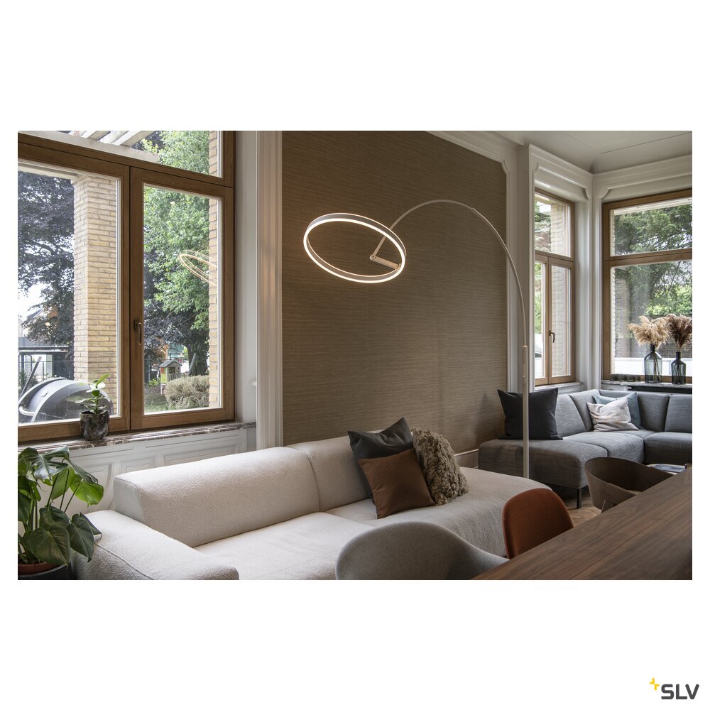 SLV ONE BOW FL, Free-standing lamp white 20 W 1200/1200 lm 2700/3000 K CRI 90 140° 1006351