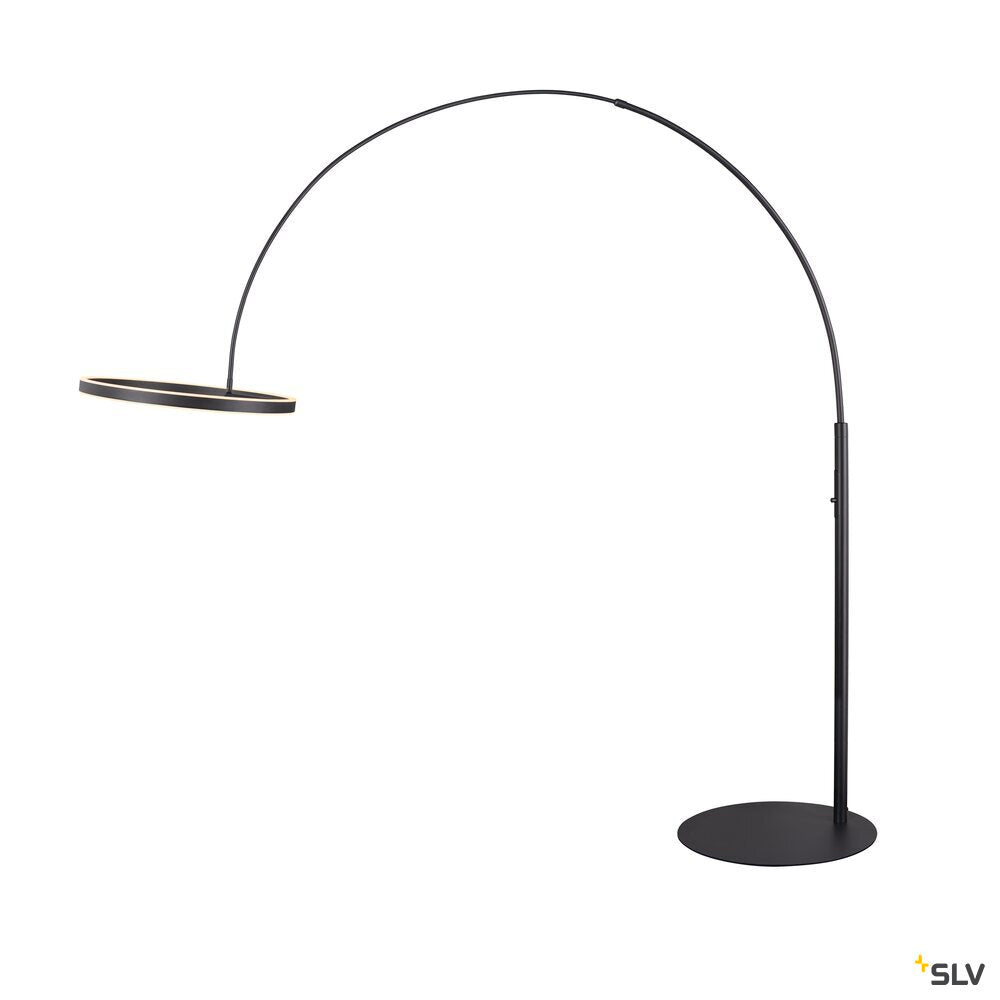 SLV ONE BOW FL, Free-standing lamp black 20 W 1200/1200 lm 2700/3000 K CRI 90 140° 1006352