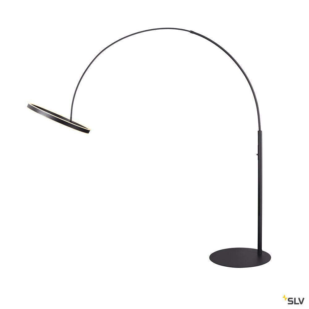 SLV ONE BOW FL, Free-standing lamp black 20 W 1200/1200 lm 2700/3000 K CRI 90 140° 1006352