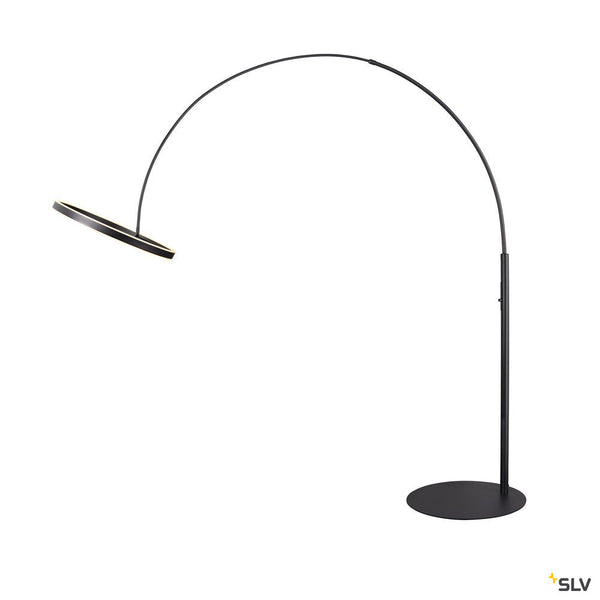 SLV ONE BOW FL, Free-standing lamp black 20 W 1200/1200 lm 2700/3000 K CRI 90 140° 1006352