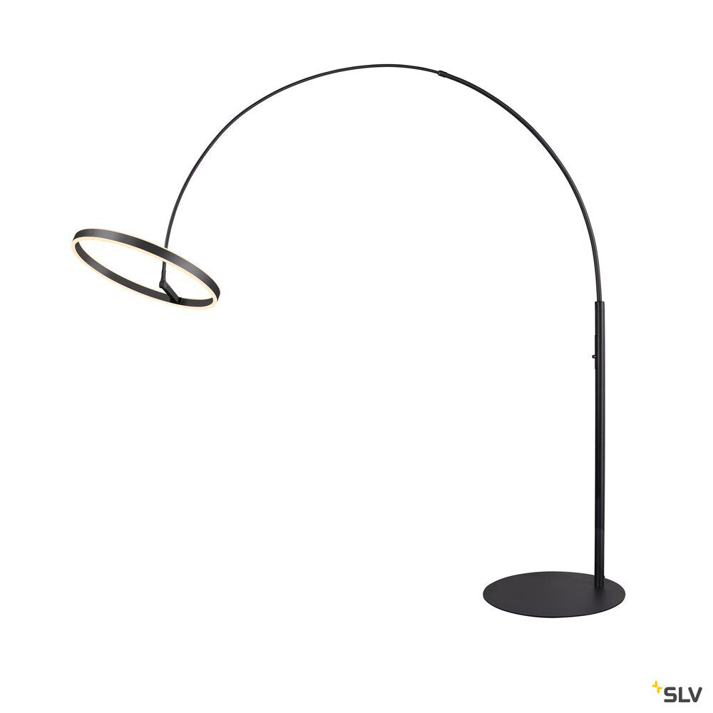 SLV ONE BOW FL, Free-standing lamp black 20 W 1200/1200 lm 2700/3000 K CRI 90 140° 1006352