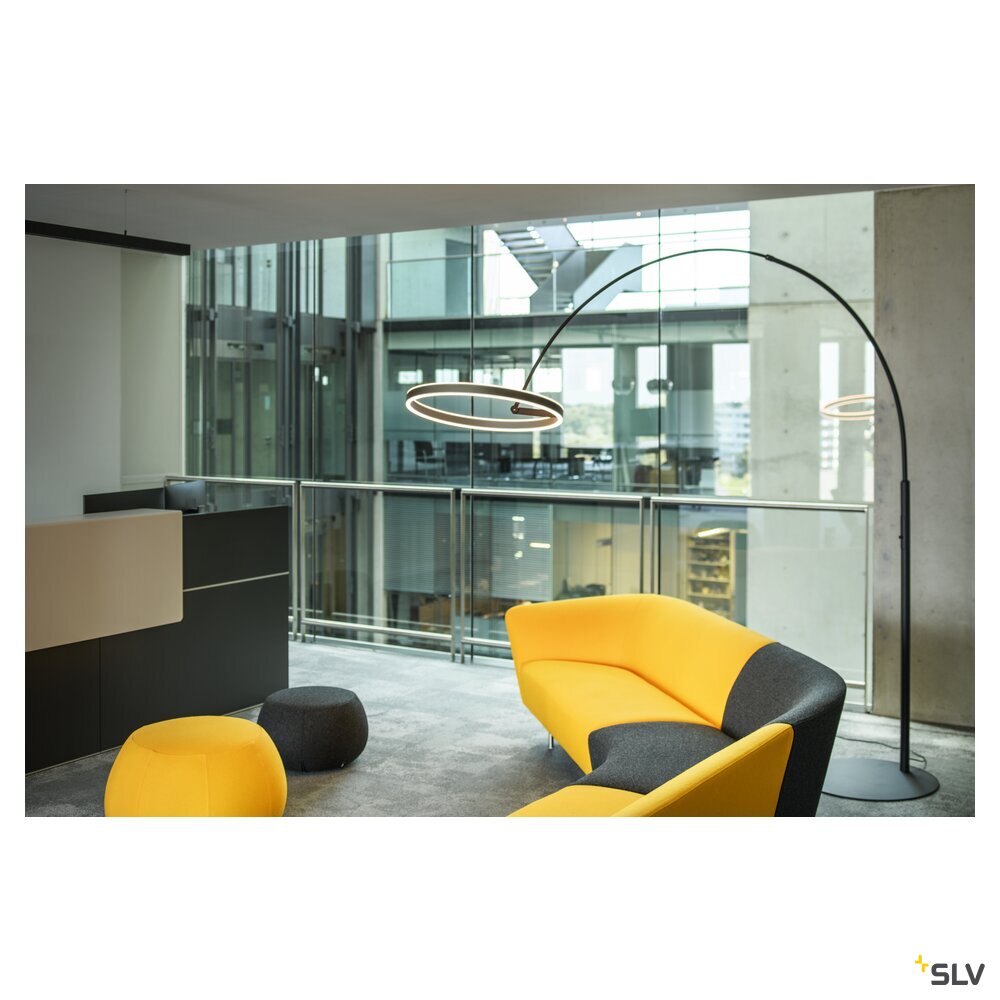 SLV ONE BOW FL, Free-standing lamp black 20 W 1200/1200 lm 2700/3000 K CRI 90 140° 1006352