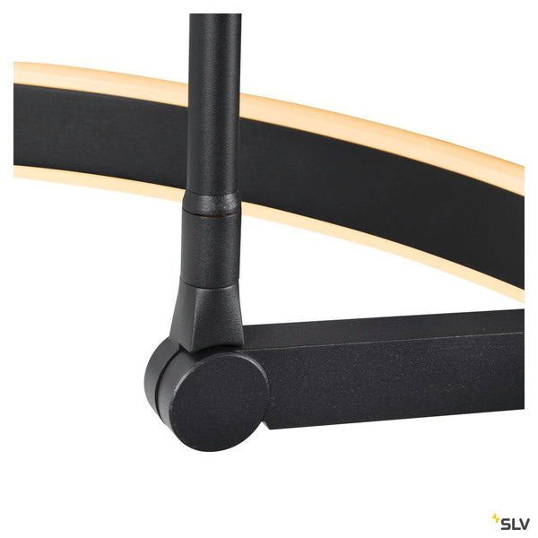 SLV ONE BOW FL, Free-standing lamp black 20 W 1200/1200 lm 2700/3000 K CRI 90 140° 1006352