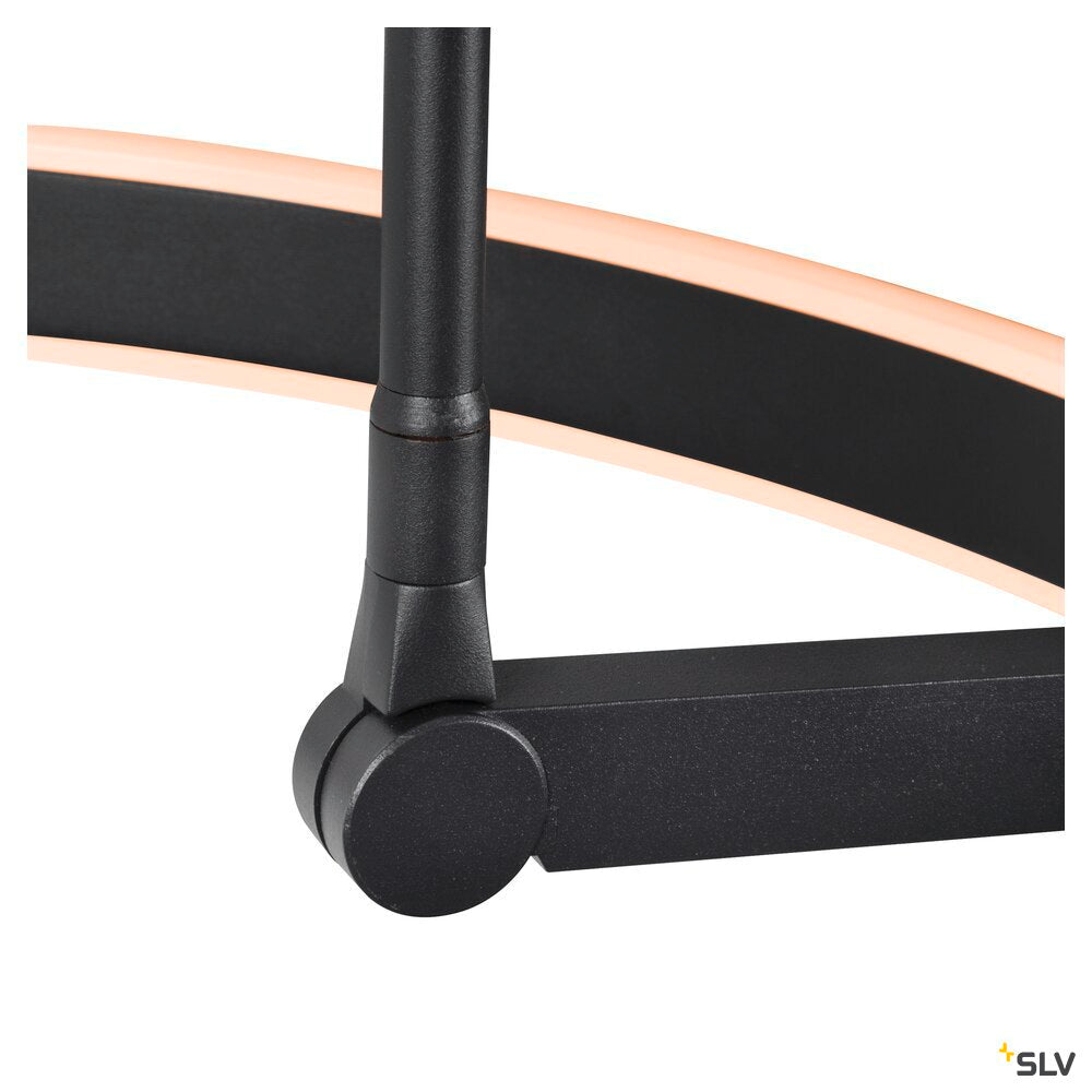 SLV ONE BOW FL, Free-standing lamp black 20 W 1200/1200 lm 2700/3000 K CRI 90 140° 1006352