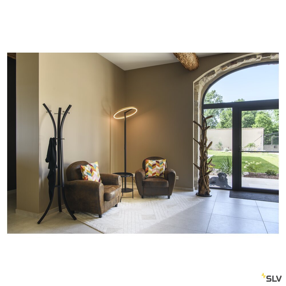 SLV ONE STRAIGHT FL, Free-standing lamp black/brass 20 W 1200/1200 lm 2700/3000 K CRI 90 140° 1006353