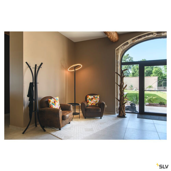 SLV ONE STRAIGHT FL, Free-standing lamp black/brass 20 W 1200/1200 lm 2700/3000 K CRI 90 140° 1006353