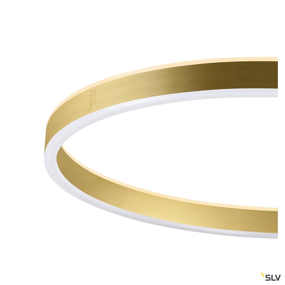 SLV ONE STRAIGHT FL, Free-standing lamp black/brass 20 W 1200/1200 lm 2700/3000 K CRI 90 140° 1006353