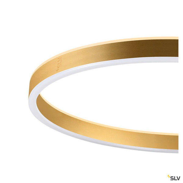 SLV ONE STRAIGHT FL, Free-standing lamp black/brass 20 W 1200/1200 lm 2700/3000 K CRI 90 140° 1006353