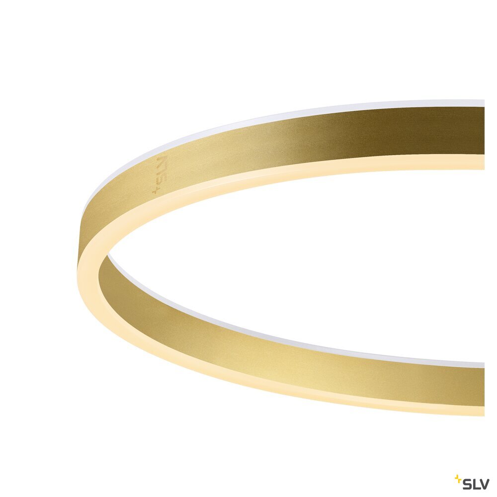 SLV ONE STRAIGHT FL, Free-standing lamp black/brass 20 W 1200/1200 lm 2700/3000 K CRI 90 140° 1006353