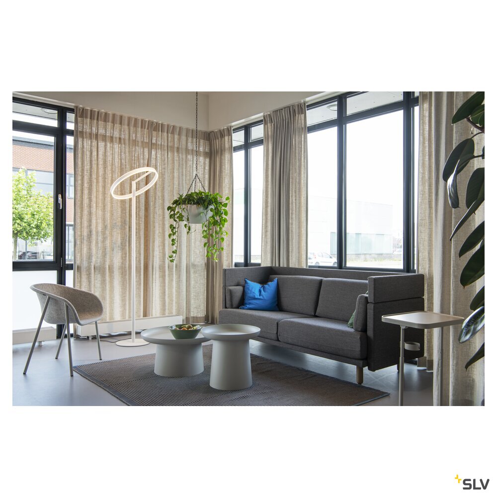 SLV ONE STRAIGHT FL, Free-standing lamp white 20 W 1200/1200 lm 2700/3000 K CRI 90 140° 1006354