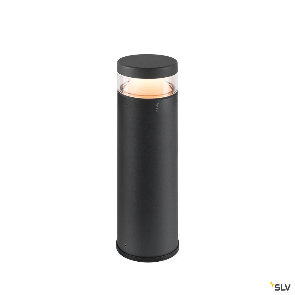 SLV M-POL S Polehead 360°, low-glare, lamp head, anthracite, 10W, 750lm, 2700K, CRI80, DALI 1007233