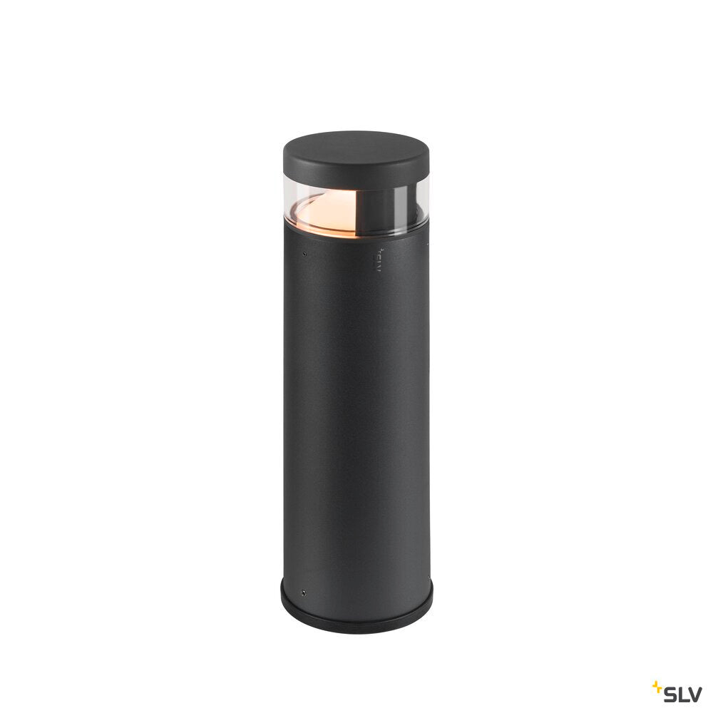 SLV M-POL S Polehead 180°, low-glare, lamp head, anthracite, 10W, 750lm, 2700K, CRI80, DALI 1007235