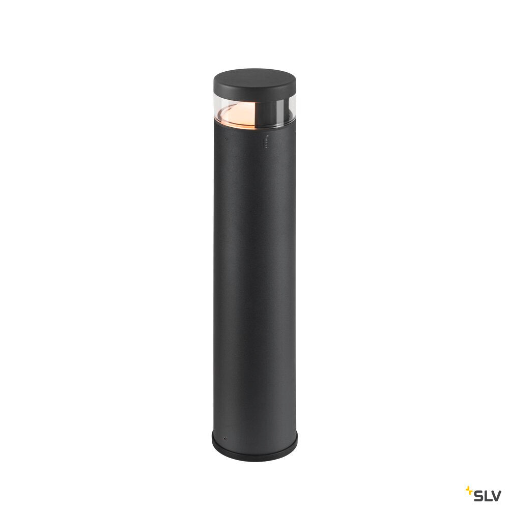 SLV M-POL S Polehead 180°, low-glare, lamp head, anthracite, 10W, 750lm, 2700K, CRI80, DALI 1007235