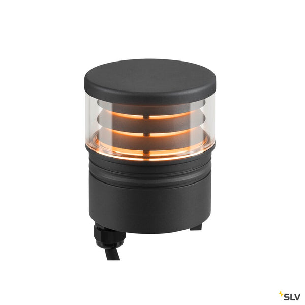 SLV M-POL S Polehead, Louver lamp head, anthracite, 11W, 145/155lm, 2700/3000K, CRI90 1006385