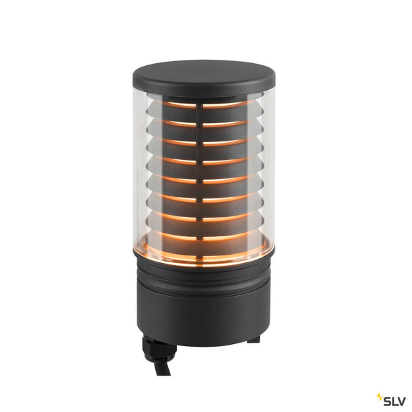 SLV M-POL M Polehead, Louver lamp head, anthracite, 11W, 190/210lm, 2700/3000K, CRI90 1006386