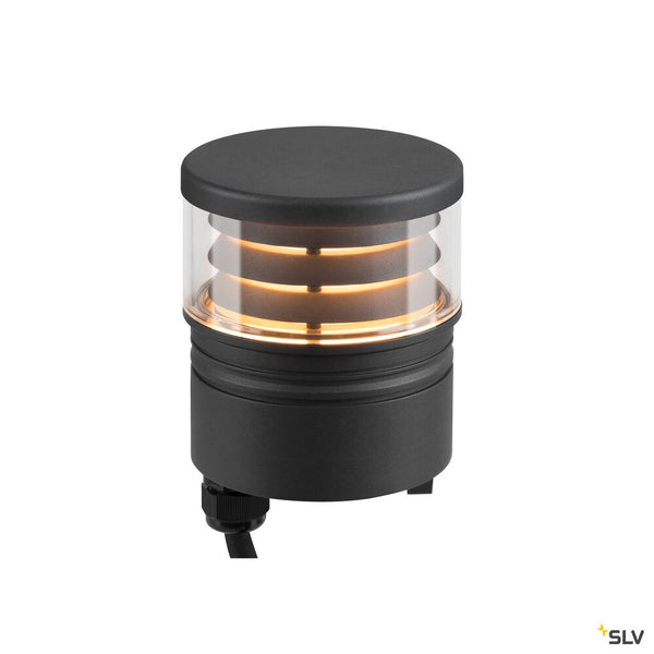 SLV M-POL S Polehead, Louver lamp head, anthracite, 19W, 260/270lm, 2700/3000K, CRI90, DALI 1006391