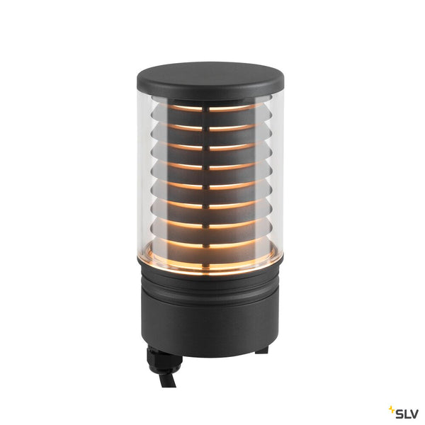 SLV M-POL M Polehead, Louver lamp head, anthracite, 19W, 350/370lm, 2700/3000K, CRI90, DALI 1006392