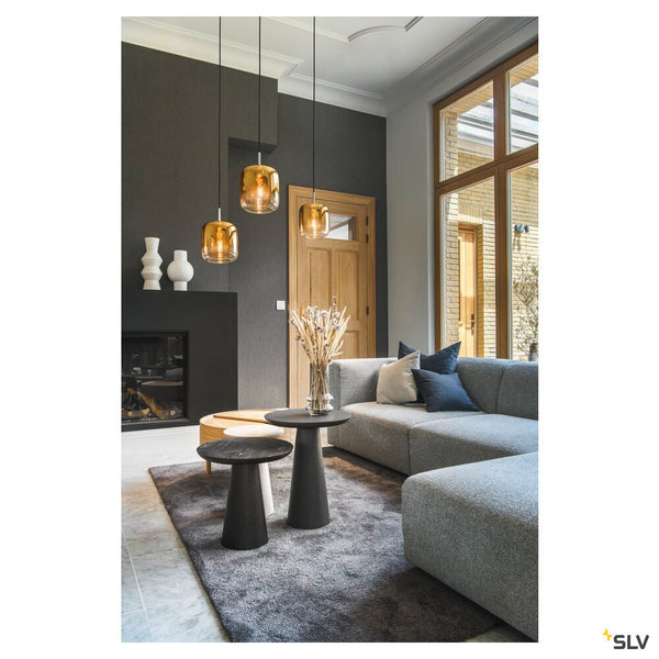 SLV PANTILO 20 PD, E27 pendant light, gold/chrome 1006395