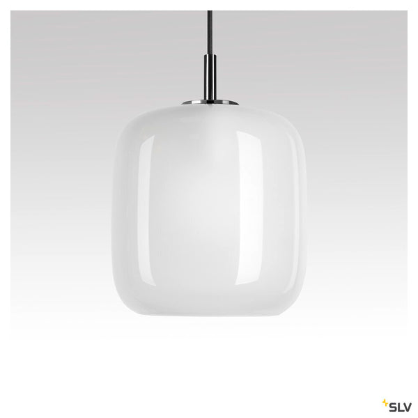 SLV PANTILO 20 PD, E27 pendant light, white/chrome 1006396